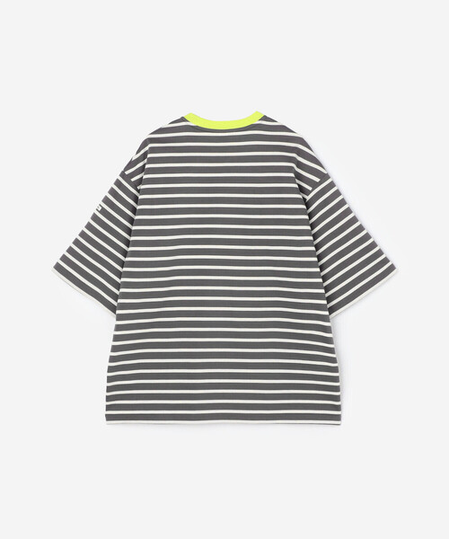 ORCIVAL（オーシバル）の「ORCIVAL | マーセライズ ワイドクルーネック 半袖 プルオーバー MEN（Tシャツ/カットソー・メンズ・ベージュ/ブラック系その他/ブラック系その他2/ブラック・4/5）」の13枚目の写真