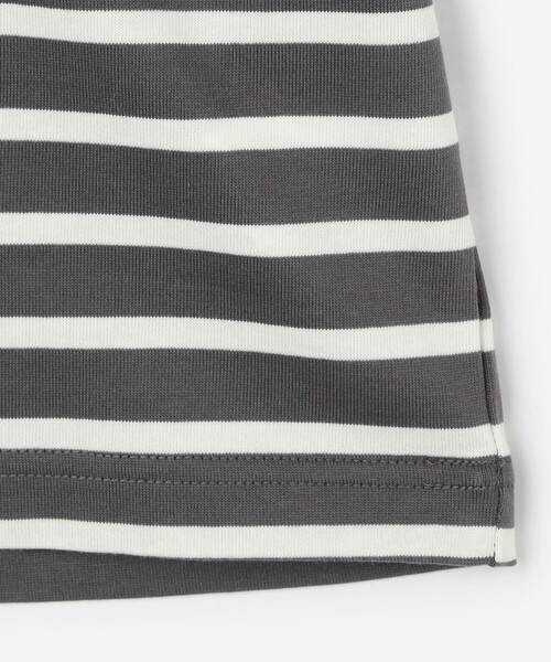 ORCIVAL（オーシバル）の「ORCIVAL | マーセライズ ワイドクルーネック 半袖 プルオーバー MEN（Tシャツ/カットソー・メンズ・ベージュ/ブラック系その他/ブラック系その他2/ブラック・4/5）」の16枚目の写真