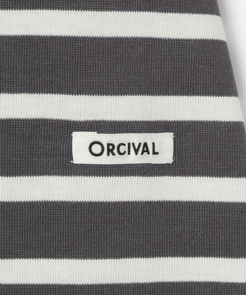 ORCIVAL（オーシバル）の「ORCIVAL | マーセライズ ワイドクルーネック 半袖 プルオーバー MEN（Tシャツ/カットソー・メンズ・ベージュ/ブラック系その他/ブラック系その他2/ブラック・4/5）」の17枚目の写真