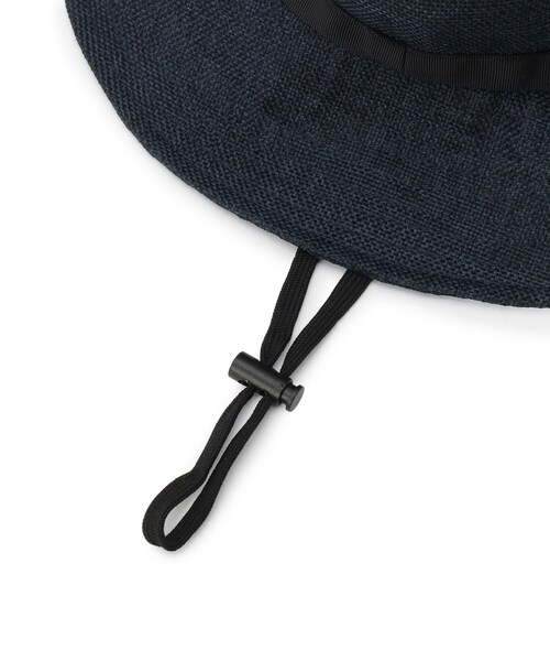 Dessin(デッサン)の「【UV/接触冷感】リネンライクハット(ハット・レディース・ネイビー/ベージュ・00)」の6枚目の写真