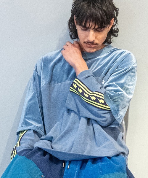 masterkey（マスターキー）の「msw1868- VELGANT-SWEAT フットボールTEEスウェット(MK27A-C-19)（Tシャツ/カットソー・メンズ・ホワイト/ブルー/ブラック・S/M）」の3枚目の写真