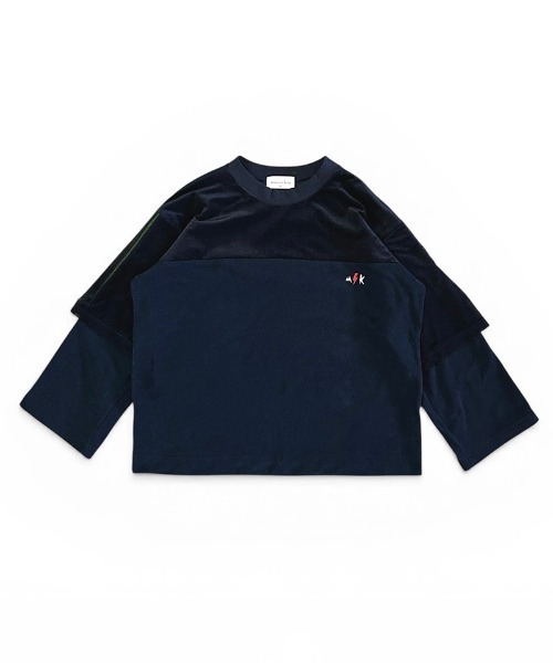 masterkey（マスターキー）の「msw1868- VELGANT-SWEAT フットボールTEEスウェット(MK27A-C-19)（Tシャツ/カットソー・メンズ・ホワイト/ブルー/ブラック・S/M）」の2枚目の写真