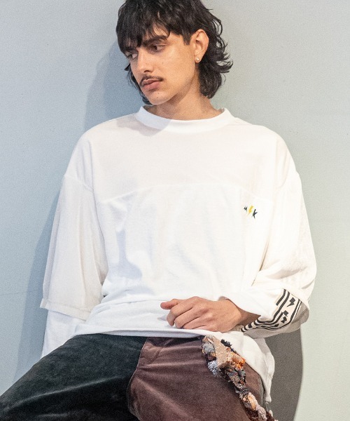 masterkey（マスターキー）の「msw1868- VELGANT-SWEAT フットボールTEEスウェット(MK27A-C-19)（Tシャツ/カットソー・メンズ・ホワイト/ブルー/ブラック・S/M）」の4枚目の写真