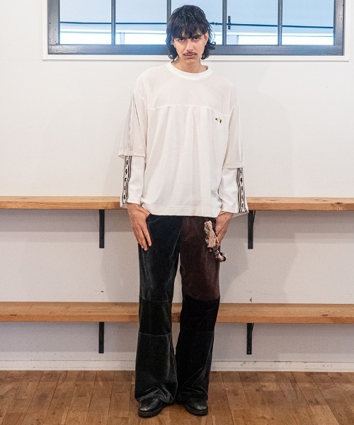 masterkey（マスターキー）の「msw1868- VELGANT-SWEAT フットボールTEEスウェット(MK27A-C-19)（Tシャツ/カットソー・メンズ・ホワイト/ブルー/ブラック・S/M）」の6枚目の写真