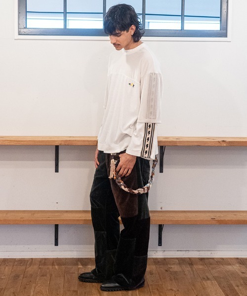 masterkey（マスターキー）の「msw1868- VELGANT-SWEAT フットボールTEEスウェット(MK27A-C-19)（Tシャツ/カットソー・メンズ・ホワイト/ブルー/ブラック・S/M）」の7枚目の写真