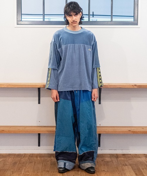 masterkey（マスターキー）の「msw1868- VELGANT-SWEAT フットボールTEEスウェット(MK27A-C-19)（Tシャツ/カットソー・メンズ・ホワイト/ブルー/ブラック・S/M）」の12枚目の写真