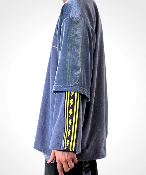 masterkey（マスターキー）の「msw1868- VELGANT-SWEAT フットボールTEEスウェット(MK27A-C-19)（Tシャツ/カットソー・メンズ・ホワイト/ブルー/ブラック・S/M）」の16枚目の写真