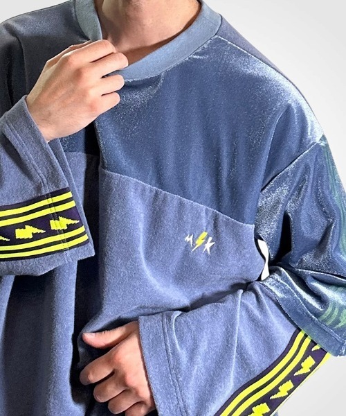 masterkey（マスターキー）の「msw1868- VELGANT-SWEAT フットボールTEEスウェット(MK27A-C-19)（Tシャツ/カットソー・メンズ・ホワイト/ブルー/ブラック・S/M）」の18枚目の写真