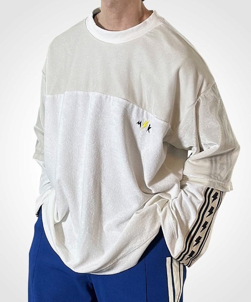masterkey（マスターキー）の「msw1868- VELGANT-SWEAT フットボールTEEスウェット(MK27A-C-19)（Tシャツ/カットソー・メンズ・ホワイト/ブルー/ブラック・S/M）」の20枚目の写真