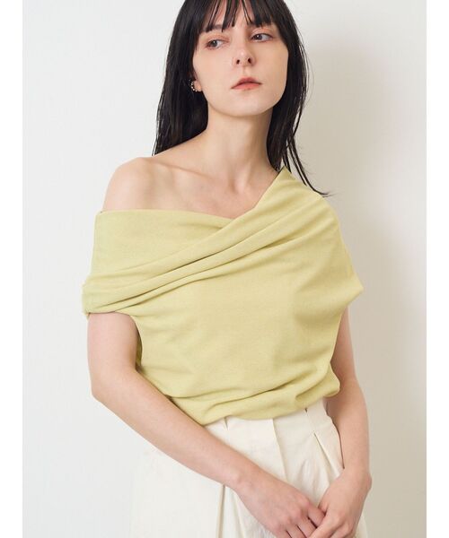 ELENDEEK（エレンディーク）の「OFF SHOULDER CS（Tシャツ/カットソー・レディース・ライム/ブラック/アイボリー・FREE）」の21枚目の写真