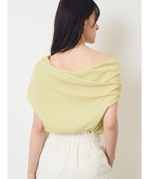 ELENDEEK（エレンディーク）の「OFF SHOULDER CS（Tシャツ/カットソー・レディース・ライム/ブラック/アイボリー・FREE）」の22枚目の写真