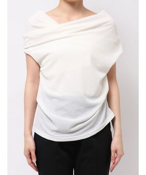 ELENDEEK(エレンディーク)の「オフショルダーカットソー(Tシャツ/カットソー・レディース・ライム/ブラック/アイボリー・FREE)」の20枚目の写真