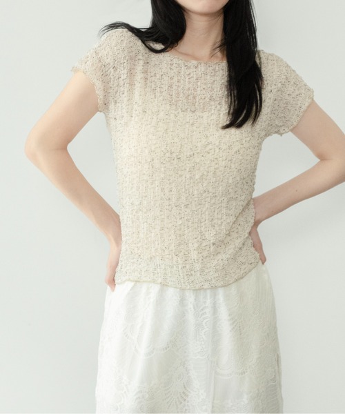 on:nue（オンニュ）の「【on:nue】[お気に入り登録数3,600突破！][着用動画あり！] アソートコンパクトシャーリングカットソー /2026 SS COLLECTION（Tシャツ/カットソー・レディース・アイボリー/ブラック/ブラック系その他/ホワイト系その他/レッド・FREE）」の6枚目の写真