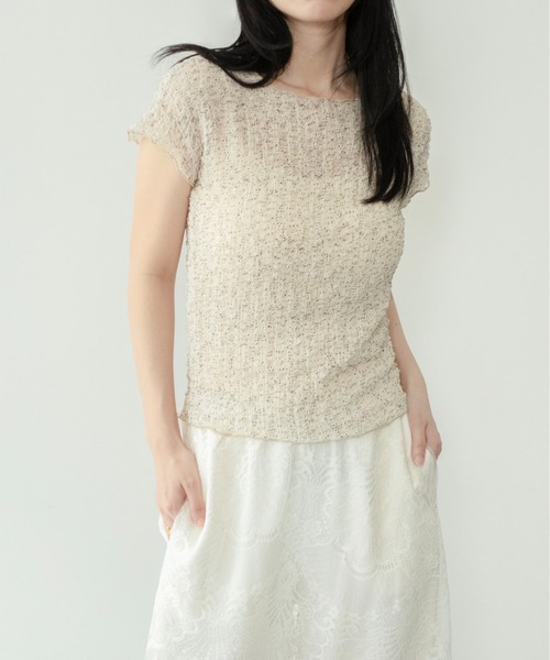 on:nue（オンニュ）の「【on:nue】[お気に入り登録数3,600突破！][着用動画あり！] アソートコンパクトシャーリングカットソー /2026 SS COLLECTION（Tシャツ/カットソー・レディース・アイボリー/ブラック/ブラック系その他/ホワイト系その他/レッド・FREE）」の7枚目の写真