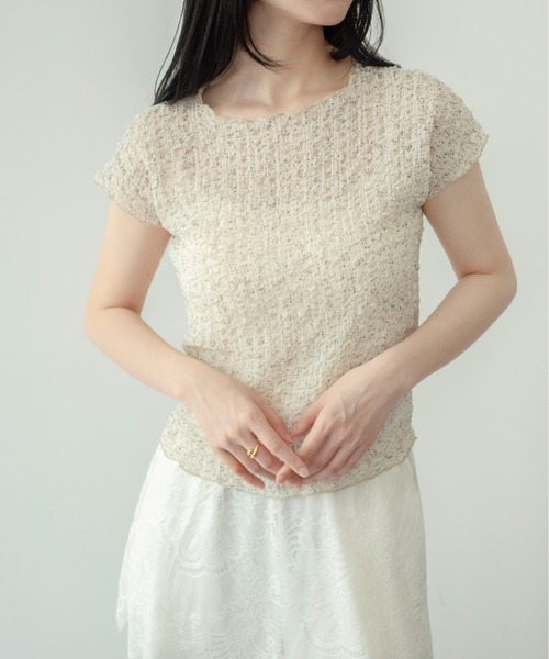 on:nue（オンニュ）の「【on:nue】[お気に入り登録数3,600突破！][着用動画あり！] アソートコンパクトシャーリングカットソー /2026 SS COLLECTION（Tシャツ/カットソー・レディース・アイボリー/ブラック/ブラック系その他/ホワイト系その他/レッド・FREE）」の10枚目の写真