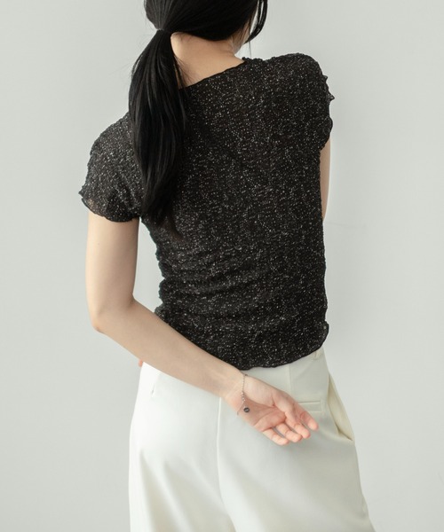 on:nue（オンニュ）の「【on:nue】[お気に入り登録数3,600突破！][着用動画あり！] アソートコンパクトシャーリングカットソー /2026 SS COLLECTION（Tシャツ/カットソー・レディース・アイボリー/ブラック/ブラック系その他/ホワイト系その他/レッド・FREE）」の20枚目の写真