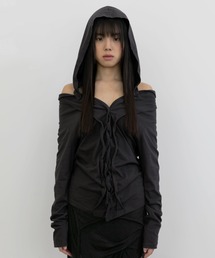 FLAREUP（フレアアップ）の「【FLAREUP】Braided Cardigan  / 【フレアアップ】フード付きカーディガン（カーディガン/ボレロ）」