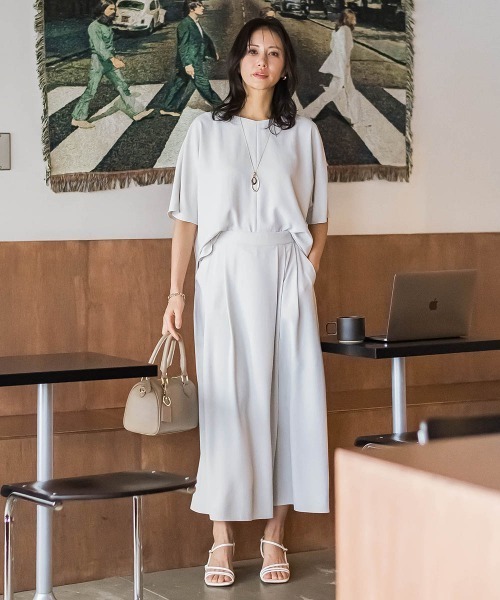 LAUTREAMONT(ロートレアモン)の「【涼・美・楽】スカンツ(その他パンツ・レディース・ブラウン/ベージュ/ダークネイビー・9号/7号)」の8枚目の写真