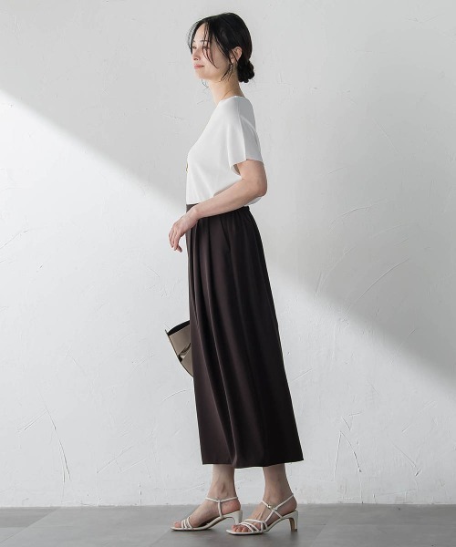 LAUTREAMONT(ロートレアモン)の「【涼・美・楽】スカンツ(その他パンツ・レディース・ブラウン/ベージュ/ダークネイビー・9号/7号)」の7枚目の写真