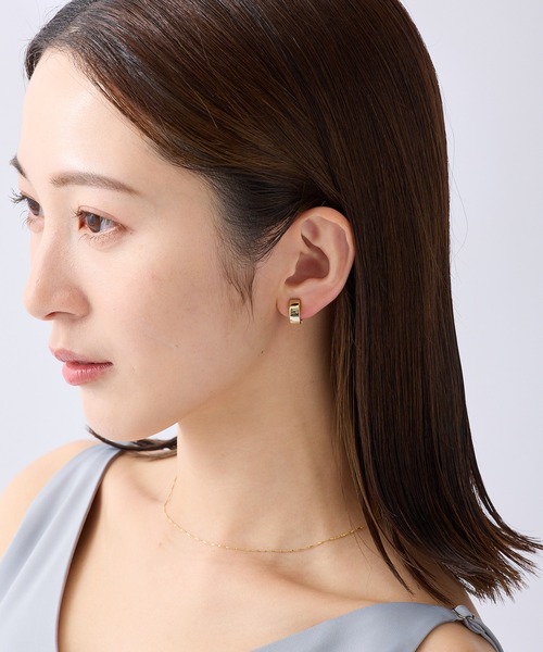 CALIN STANDARD(カリンスタンダード)の「◆金属アレルギー対応◆◆made in japan◆【痛くない】【落ちにくい】【片手で簡単】 ワイドプレーン マグネットイヤリング(イヤリング・レディース・ゴールド/シルバー・FREE)」の4枚目の写真