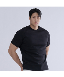 NINEZ（ナインゼット）の「シグネチャーコットンスパンラグランマッスルフィットTシャツ (3color)（Tシャツ/カットソー）」
