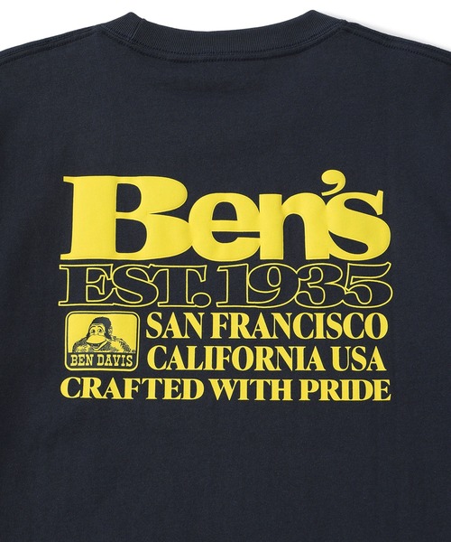 BEN DAVIS(ベンデイビス)の「【BENDAVIS別注】ロゴバックプリントTシャツ(Tシャツ/カットソー・メンズ・ホワイト/ブラック/ネイビー・L/M/LL)」の12枚目の写真