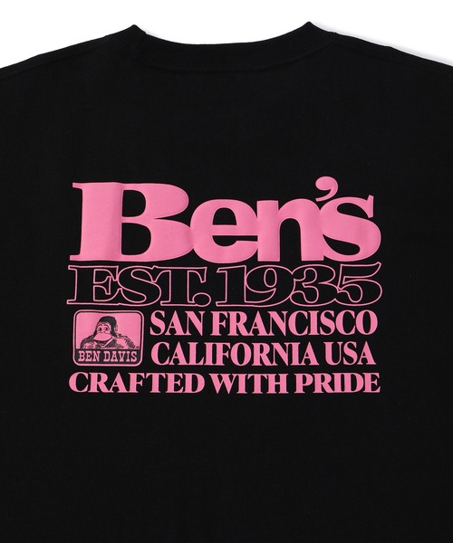 BEN DAVIS(ベンデイビス)の「【BENDAVIS別注】ロゴバックプリントTシャツ(Tシャツ/カットソー・メンズ・ホワイト/ブラック/ネイビー・L/M/LL)」の14枚目の写真