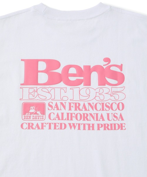 BEN DAVIS(ベンデイビス)の「【BENDAVIS別注】ロゴバックプリントTシャツ(Tシャツ/カットソー・メンズ・ホワイト/ブラック/ネイビー・L/M/LL)」の16枚目の写真