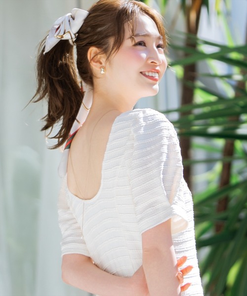 WILLSELECTION(ウィルセレクション)の「【SPECIAL PRICE】バックオープンフレアカットワンピース(ワンピース・レディース・ミント/ラベンダー/ピンク/ブラック/オフホワイト・FREE)」の21枚目の写真