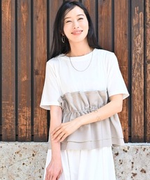 1枚で今っぽ コーデが 即完成 ビスチェ風トップス