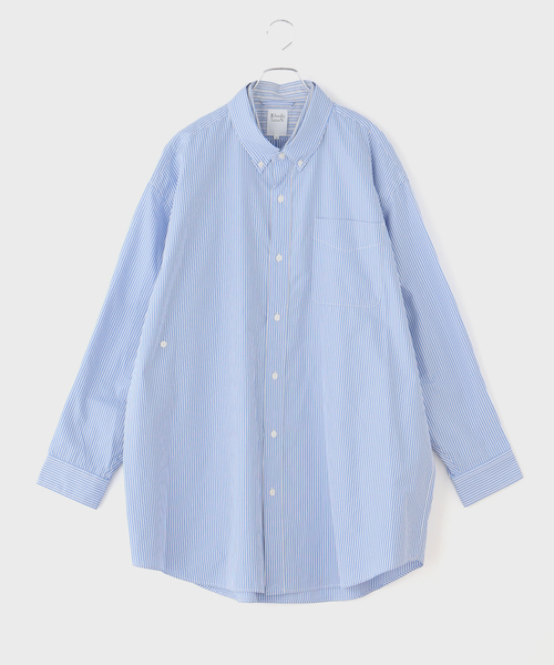 RHODOLIRION /ロドリリオン】 Double Layer Button down Shirt（シャツ 