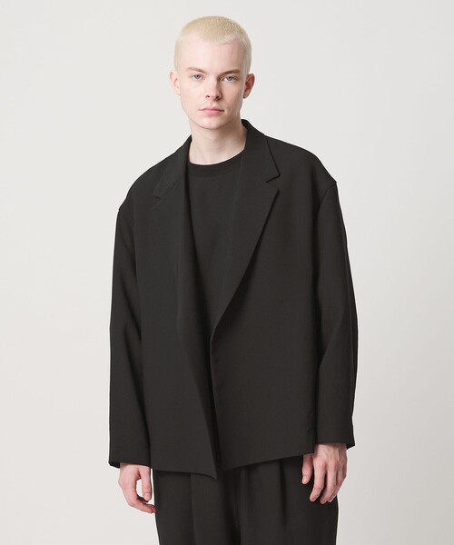 UNITED ARROWS & SONS by DAISUKE OBANA(ユナイテッドアローズアンドサンズバイダイスケオバナ)の「<D.O UNITED ARROWS BY DAISUKE OBANA>Ⅰ SETIN DB JACKET BLK 26SS/ジャケット(テーラードジャケット・メンズ・ブラック・S/XL/L/M)」の2枚目の写真