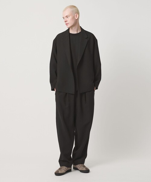 UNITED ARROWS & SONS by DAISUKE OBANA(ユナイテッドアローズアンドサンズバイダイスケオバナ)の「<D.O UNITED ARROWS BY DAISUKE OBANA>Ⅰ SETIN DB JACKET BLK 26SS/ジャケット(テーラードジャケット・メンズ・ブラック・S/XL/L/M)」の4枚目の写真