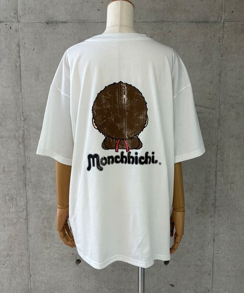 GLAMOROUS JANE(グラマラスジェーン)の「MonchhichiプリントTシャツ(Tシャツ/カットソー・レディース・ブラック/オフホワイト/チャコールグレー・FREE)」の8枚目の写真