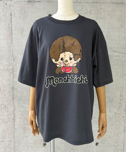 GLAMOROUS JANE(グラマラスジェーン)の「MonchhichiプリントTシャツ(Tシャツ/カットソー・レディース・ブラック/オフホワイト/チャコールグレー・FREE)」の12枚目の写真