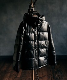 glamb(�O����)��Signature Leather Down Jacket / �V�O�l�`���[���U�[�_�E���W���P�b�g(�_�E���W���P�b�g/�R�[�g)