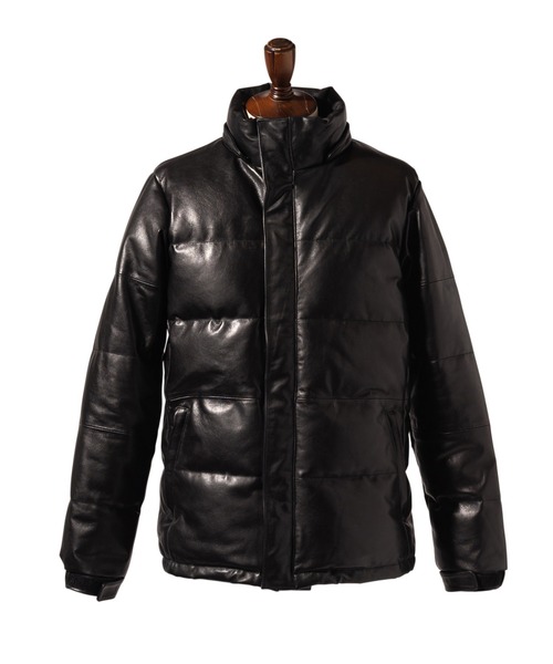 glamb(グラム)の「Signature Leather Down Jacket / シグネチャーレザーダウンジャケット(ダウンジャケット/コート・メンズ・ブラック/ブラウン・S/M/L)」の21枚目の写真