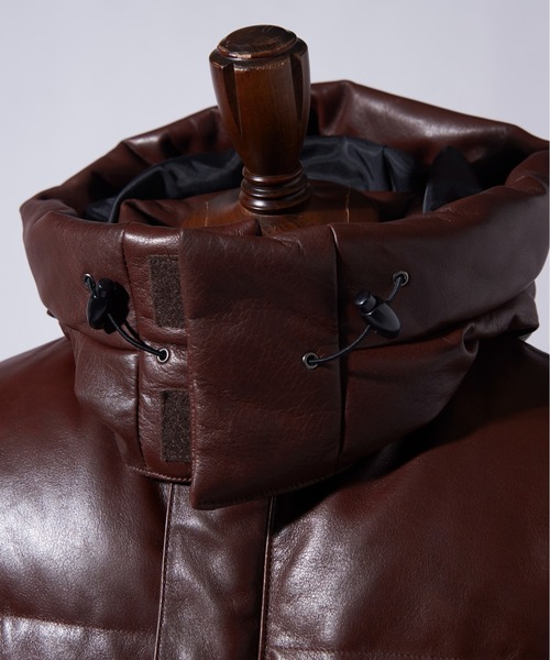 Signature Leather Down Jacket / シグネチャーレザーダウンジャケット