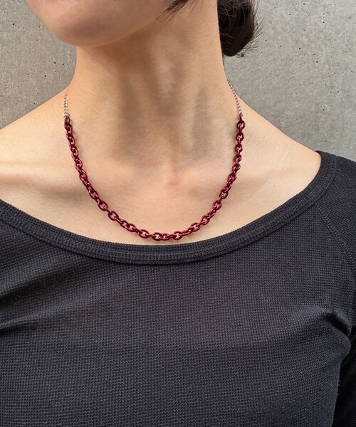 and cloud（アンドクラウド）の「Colored Necklace M（ネックレス・レディース・グリーン/ピンク/レッド/ブルー/パープル/イエロー/オレンジ・FREE）」の17枚目の写真