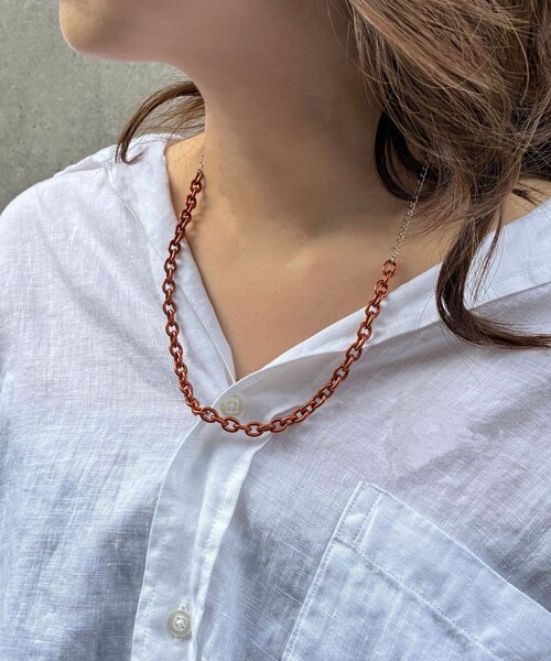 and cloud（アンドクラウド）の「Colored Necklace M（ネックレス・レディース・グリーン/ピンク/レッド/ブルー/パープル/イエロー/オレンジ・FREE）」の18枚目の写真
