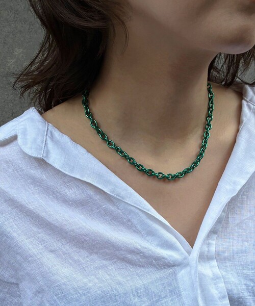 and cloud（アンドクラウド）の「Colored Necklace M（ネックレス・レディース・グリーン/ピンク/レッド/ブルー/パープル/イエロー/オレンジ・FREE）」の21枚目の写真
