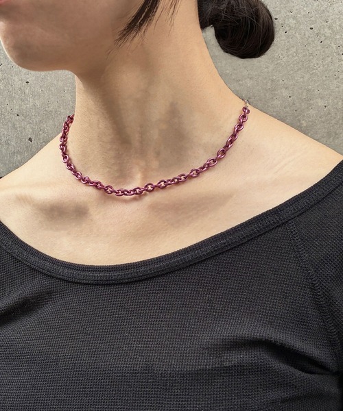 and cloud（アンドクラウド）の「Colored Necklace M（ネックレス・レディース・グリーン/ピンク/レッド/ブルー/パープル/イエロー/オレンジ・FREE）」の11枚目の写真