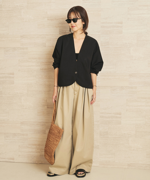 Plage Sheer Form ジャケット Sheer form ジャケット（ノーカラージャケット）｜Plage（プラージュ