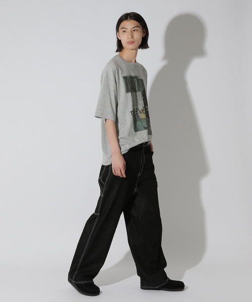 LAKOLE(ラコレ)の「フォトアートロックT / 689761(Tシャツ/カットソー・メンズ・グレー/ブラック/ホワイト・MEDIUM/LARGE)」の10枚目の写真