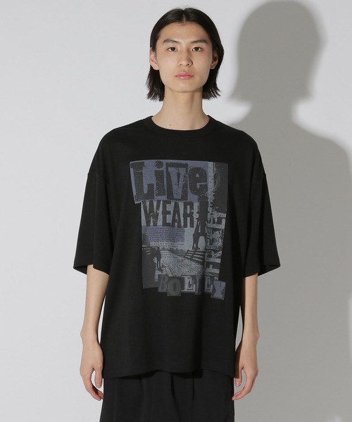 LAKOLE(ラコレ)の「フォトアートロックT / 689761(Tシャツ/カットソー・メンズ・グレー/ブラック/ホワイト・MEDIUM/LARGE)」の20枚目の写真