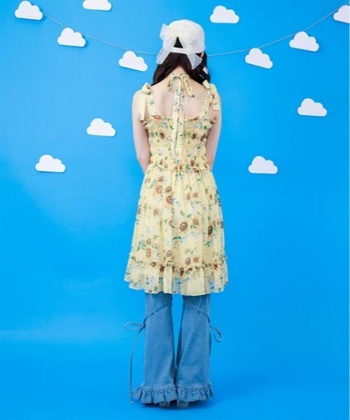 axes femme（アクシーズファム）の「ひまわり柄チュニック（チュニック・レディース・イエロー/ホワイト・FREE）」の5枚目の写真
