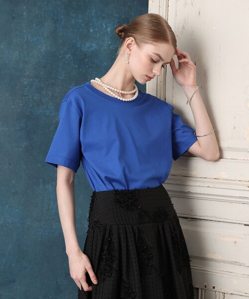 ルルウィルビー　カットソー LOULOU WILLOUGHBY】パールネックレスTシャツ（Tシャツ/カットソー