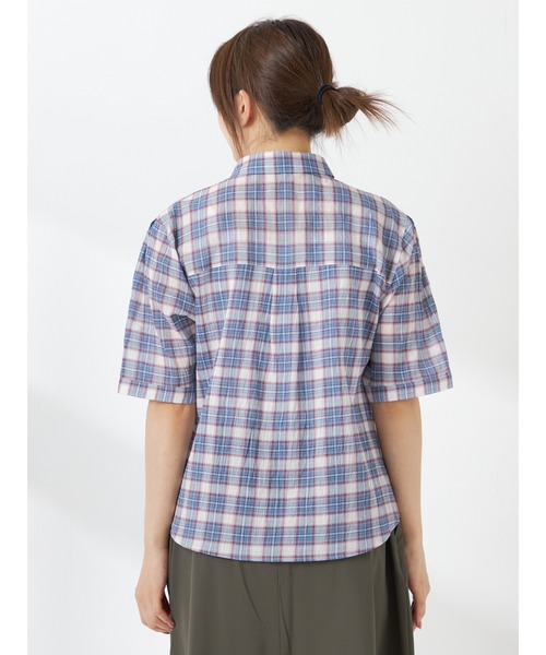 McGREGOR(マックレガー)の「ギャザーチェックシャツ(シャツ/ブラウス・レディース・ブラウン/レッド/アクア・M/L)」の7枚目の写真