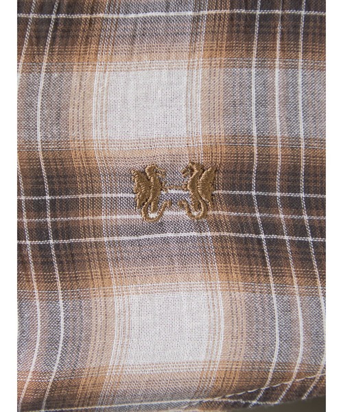 McGREGOR(マックレガー)の「ギャザーチェックシャツ(シャツ/ブラウス・レディース・ブラウン/レッド/アクア・M/L)」の16枚目の写真