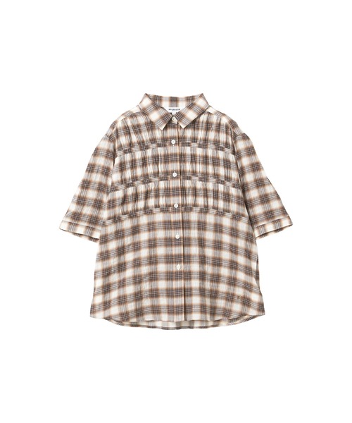 McGREGOR(マックレガー)の「ギャザーチェックシャツ(シャツ/ブラウス・レディース・ブラウン/レッド/アクア・M/L)」の19枚目の写真